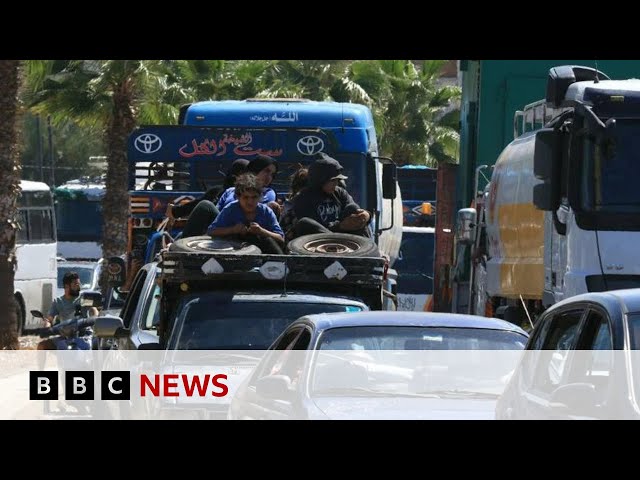 ⁣Thousands flee southern Lebanon as death toll from Israeli strikes rises | BBC News