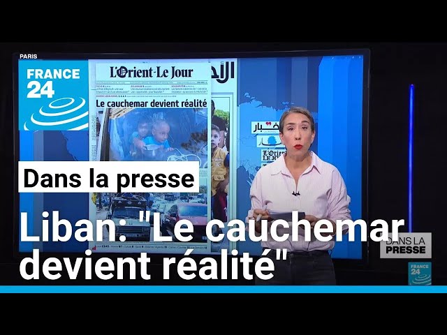 Liban: "Le cauchemar devient réalité" • FRANCE 24