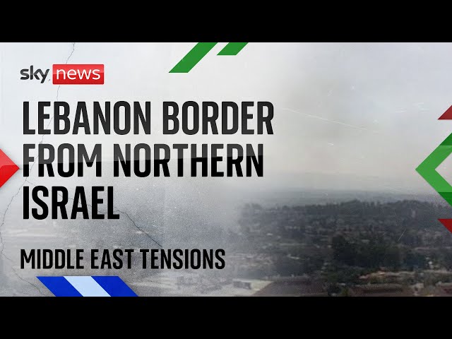 ⁣Watch live: Lebanon border from Northern Israel