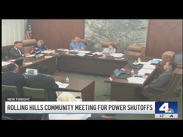 Rolling Hills community discusses power shutoffs at meeting