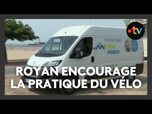 Un camion itinérant pour donner des conseils et réparer les vélos