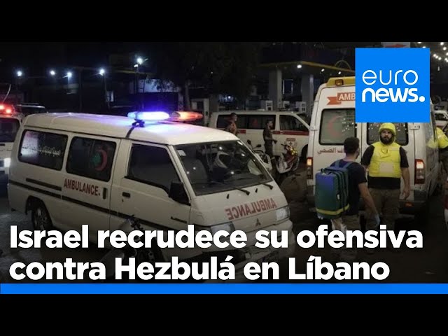 ⁣Israel recrudece su ofensiva contra Hezbulá en Líbano dejando más de 490 muertos