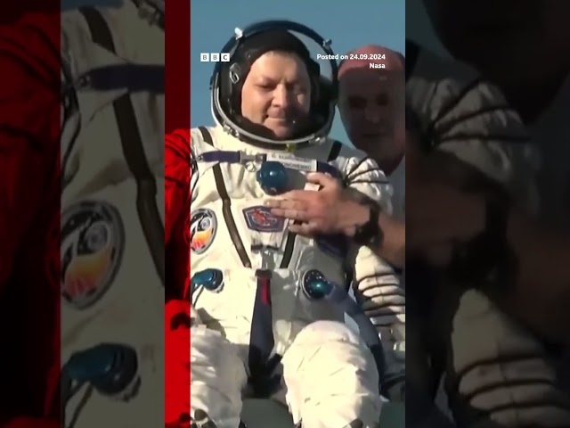 Space crew returns to Earth after longest stay on International Space Station. #Nasa #ISS #BBCNews