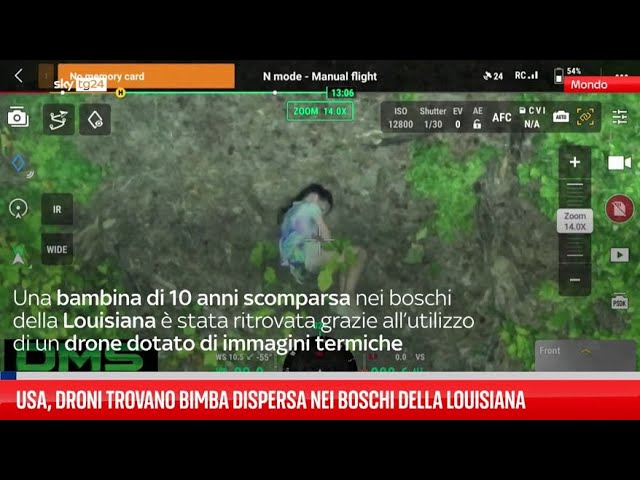 ⁣Usa, salvataggio di una bimba dispersa in Louisiana