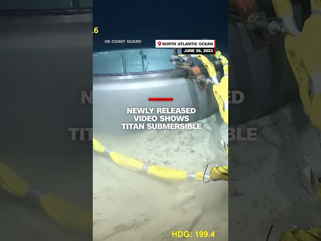 ⁣Newly released video shows Titan submersible