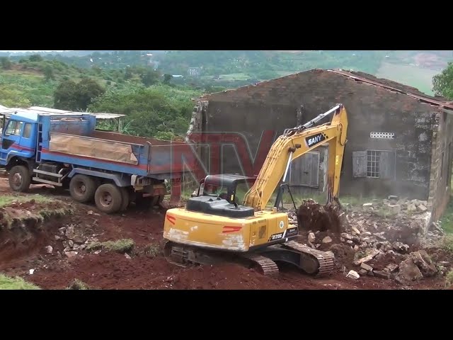 Several structures on the Njeru stock  farm have been demolished