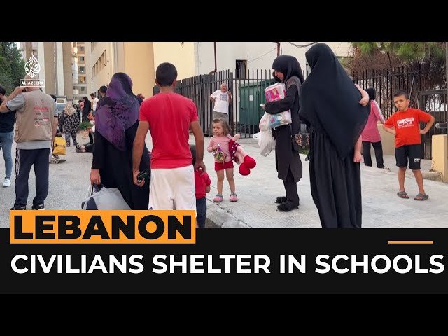 ⁣Displaced civilians shelter in Lebanese schools as they flee Israeli bombs | Al Jazeera Newsfeed