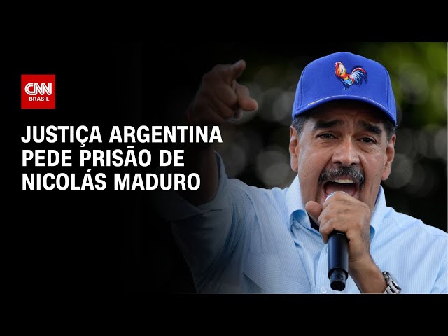 ⁣Justiça argentina pede prisão de Nicolás Maduro | CNN NOVO DIA