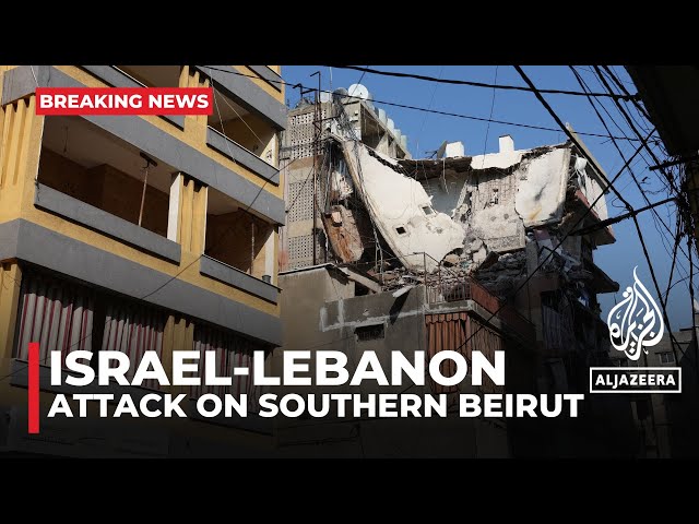 ⁣Israel carries out air raid on southern suburbs of Beirut