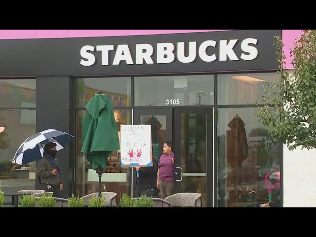 ⁣Little Village activists protest grand opening of neighborhood Starbucks