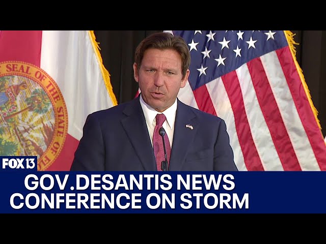 Gov. DeSantis news conference ahead of storm