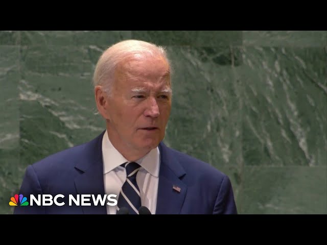 Biden reflects on withdrawal from Afghanistan during speech to U.N.