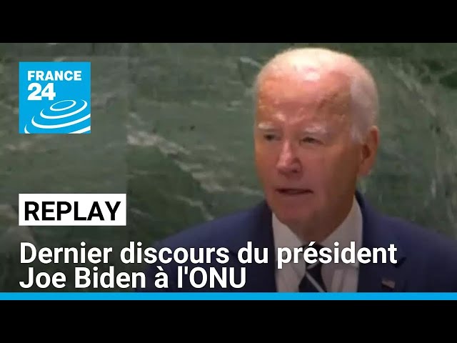 Etats-Unis : dernier discours du président Joe Biden à l'ONU • FRANCE 24