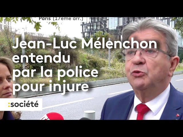 ⁣Jean-Luc Mélenchon entendu par la police pour injure