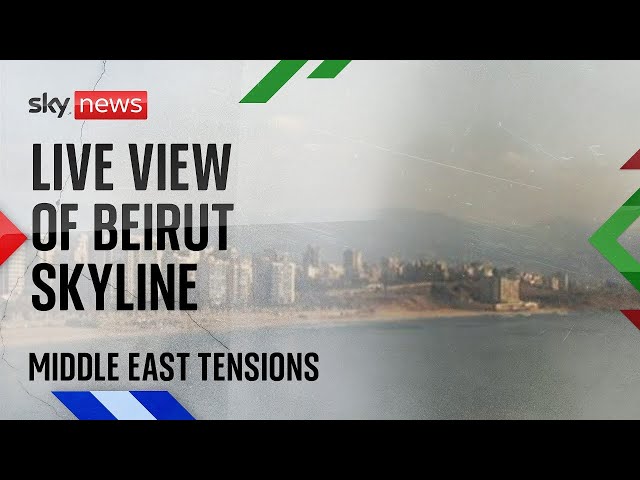 ⁣Watch live: Sky News camera showing Beirut skyline