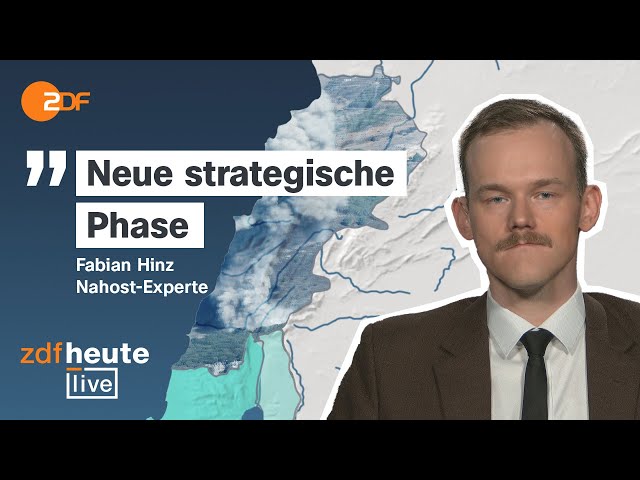 ⁣Israel sieht Hisbollah-Schwäche: Was hinter der den Angriffen im Libanon steckt | ZDFheute live