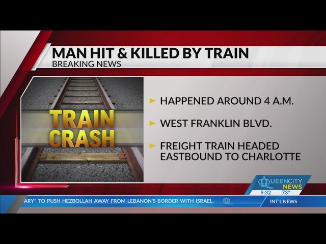 Man hit and killed by train in Gastonia