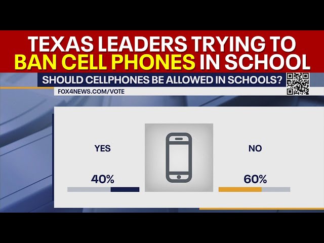 ⁣Texas leaders want to ban cellphones in schools