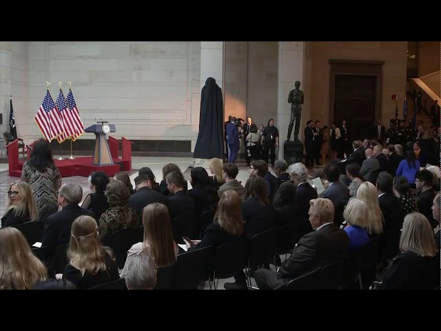 ⁣Johnny Cash's statue unveiled at the US Capitol