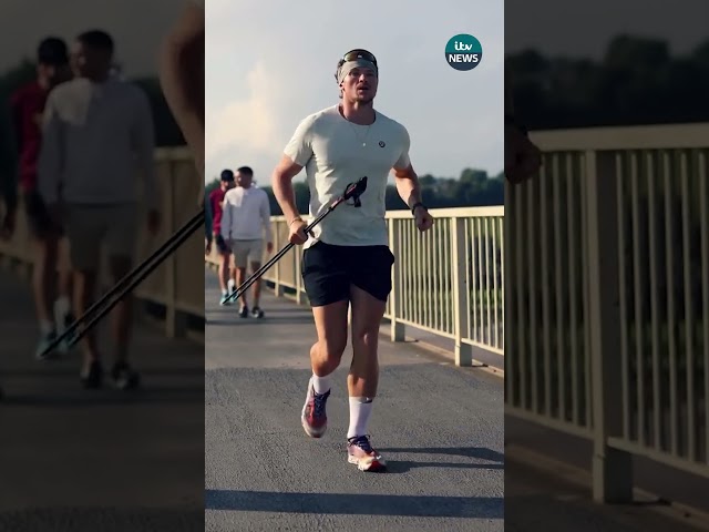 ⁣Jonny Davies ran to all the capitals in the UK and Ireland in just eleven days #itvnews #running #uk