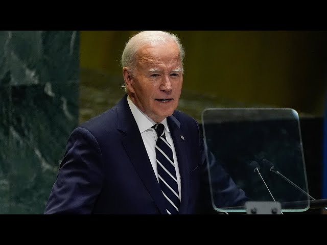 ⁣Joe Biden's final address to UN General Assembly as U.S. president.