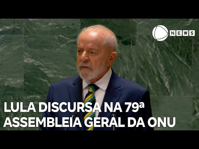 ⁣Lula discursa na 79ª Assembleia Geral da ONU