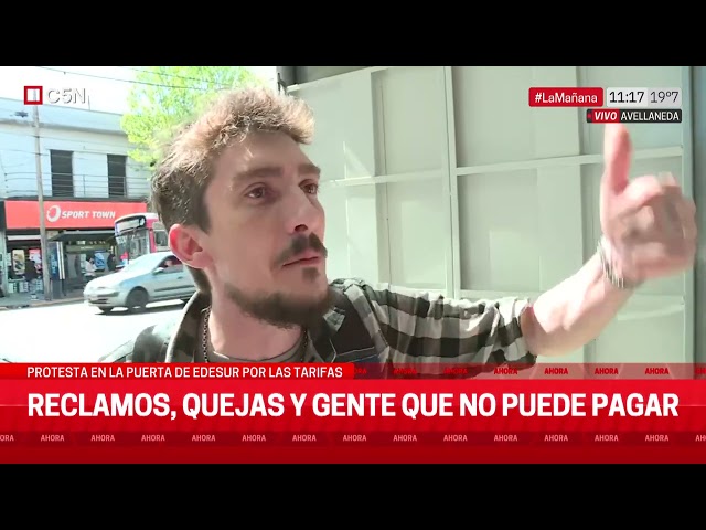 ⁣LA INDIGNACIÓN de un JOVEN por la SUBA de TARIFAS de LUZ y AGUA