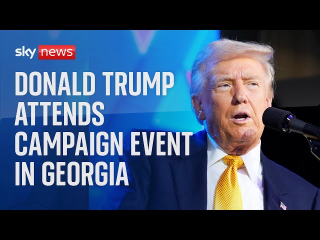 Watch live: Donald Trump attends campaign event in Georgia