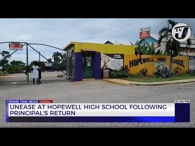 ⁣Unease at Hopewell High Schools Following Principal's Return | TVJ News