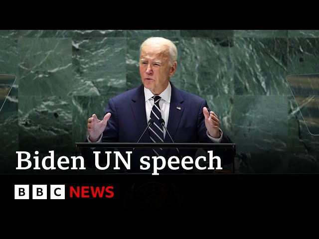 President Biden says 'full-scale war not in anyone's interest' | BBC News