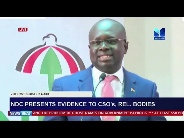 NDC presents evidence to CSO's rel. bodies