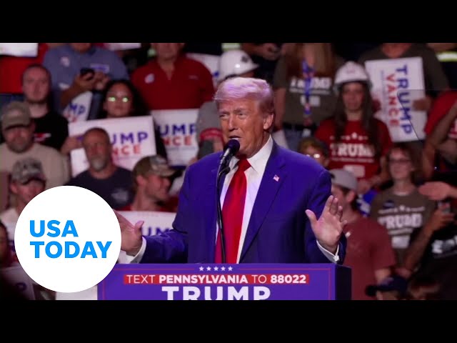 ⁣Trump on the campaign trail in swing state Pennsylvania | USA TODAY