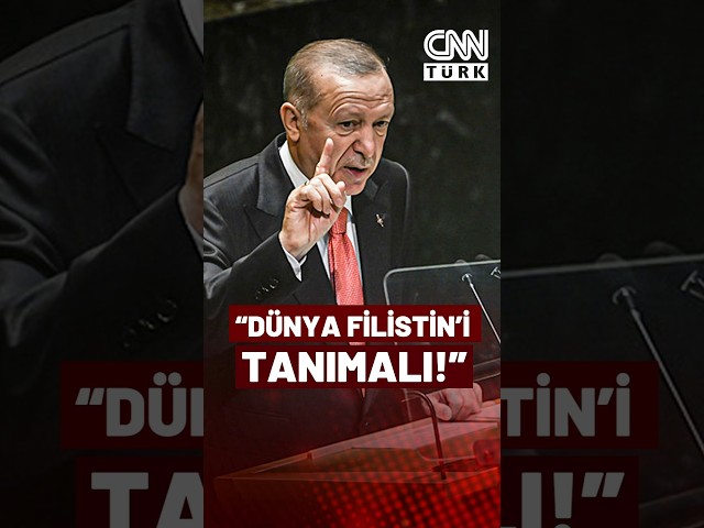 ⁣Erdoğan'dan BM'de "Filistin" Çağrısı: Diğer Devletlerce Bir An Evvel Tanınmalı