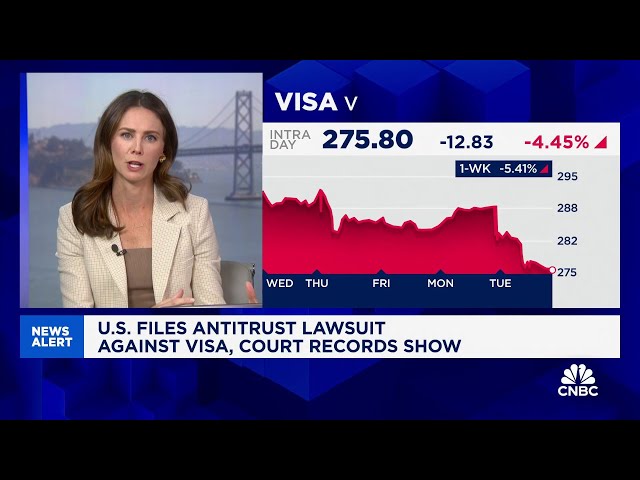 ⁣DOJ files antitrust lawsuit against Visa, court records show