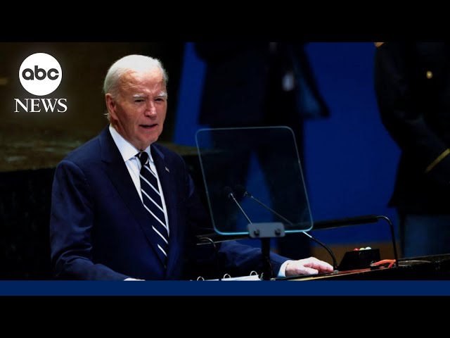 ⁣Biden at UNGA reflects on foreign policy legacy