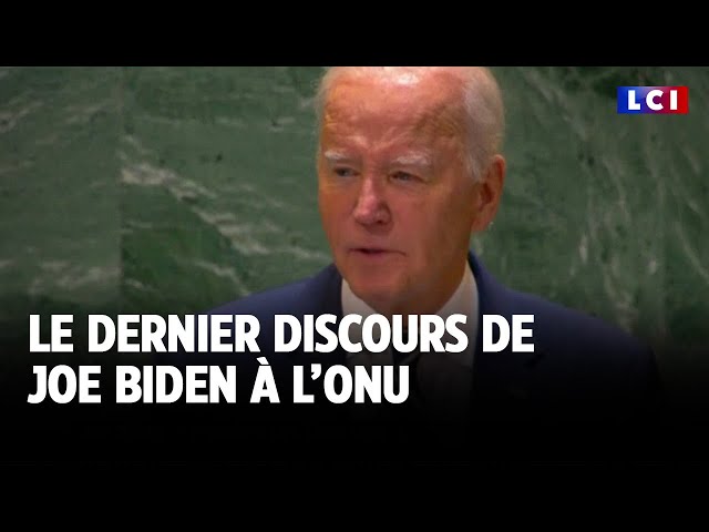 ⁣Le dernier discours de Joe Biden à l’ONU