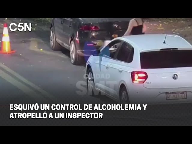 ESQUIVÓ un CONTROL de ALCOHOLEMIA y ATROPELLÓ a un INSPECTOR