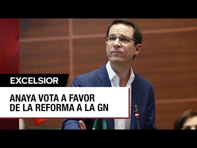 ⁣Ricardo Anaya se equivoca y vota a favor de la reforma a la Guardia Nacional