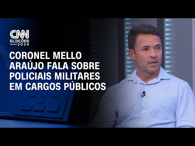 ⁣CNN Eleições: Coronel Mello Araújo fala sobre policiais militares em cargos públicos