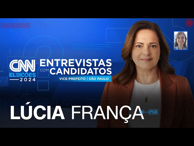 ⁣Lúcia França (PSB) | CNN Eleições: entrevistas com vices - São Paulo