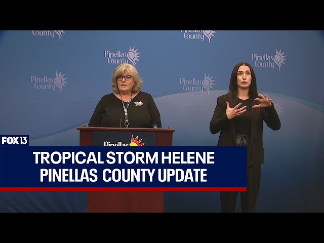 ⁣Tropical Storm Helene: Pinellas County providing update on storm prep