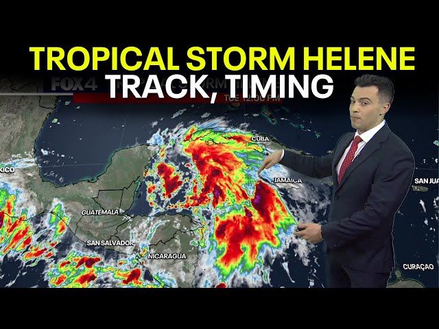 ⁣Tropical Storm Helene Path