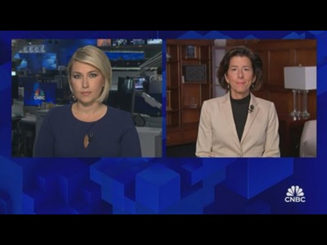 ⁣Watch CNBC's full interview with Sec. Raimondo on national security threats, Chinese EVs and mo