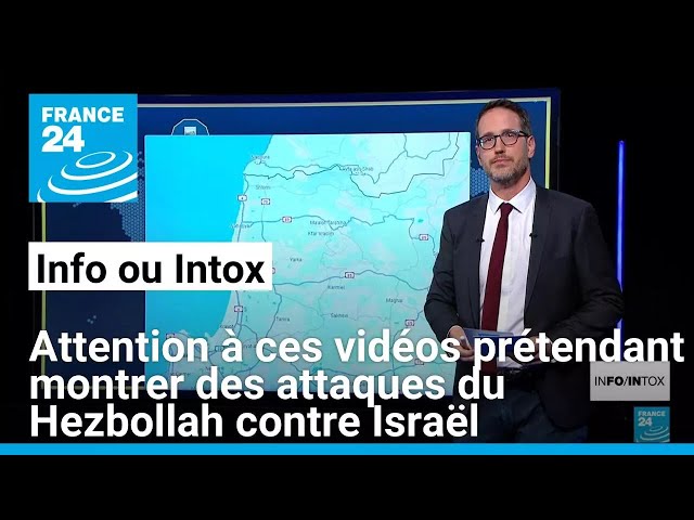 ⁣Attention à ces vidéos prétendant montrer des attaques du Hezbollah contre Israël • FRANCE 24