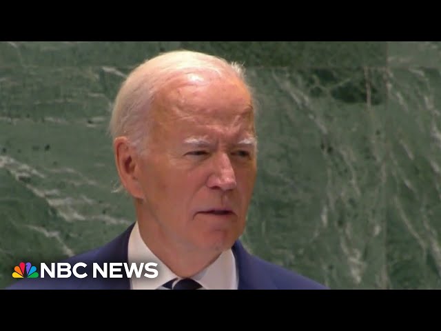 ⁣Biden addresses war in Mideast in final UN speech as concerns grow about a new ground offensive