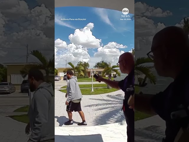 ⁣FedEx driver scares off potential porch pirate in South Florida