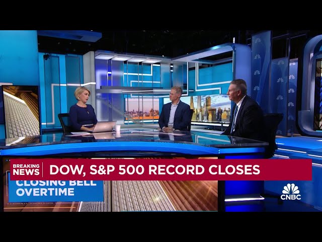 ⁣Dow and S&P 500 notch another record close