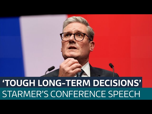 Keir Starmer says he will make more unpopular decisions in conference speech | ITV News