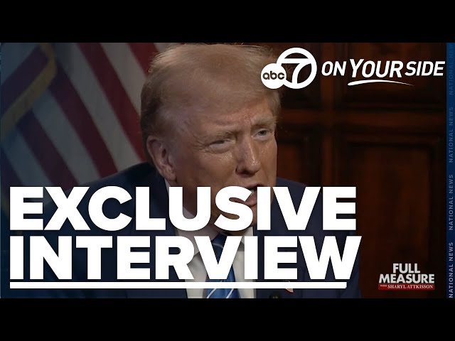 ⁣Exclusive interview: Trump addresses threats, election race dynamics with 'Full Measure'