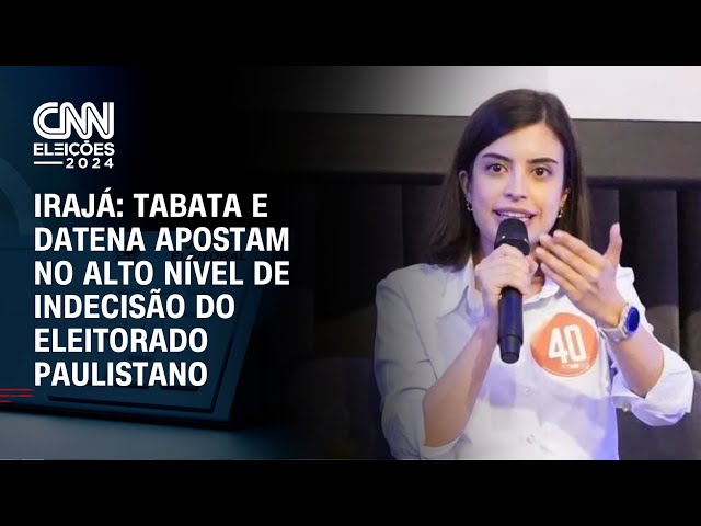 ⁣Irajá: Tabata e Datena apostam no alto nível de indecisão do eleitorado paulistano | CNN ARENA